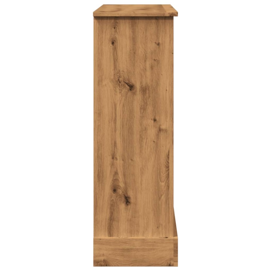 Borde de chimenea madera ingeniería roble artisan 90x30x90