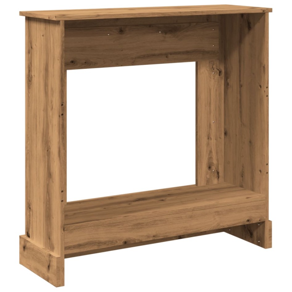 Borde de chimenea madera ingeniería roble artisan 90x30x90