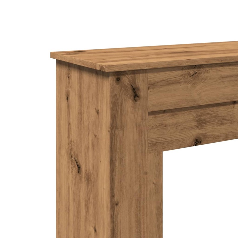 Borde de chimenea madera ingeniería roble artisan 90x30x90