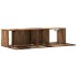 Mueble de TV de pared madera ingeniería envejecida 120x30x30