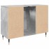 Mueble de baño madera de ingeniería gris hormigón 80x33x60