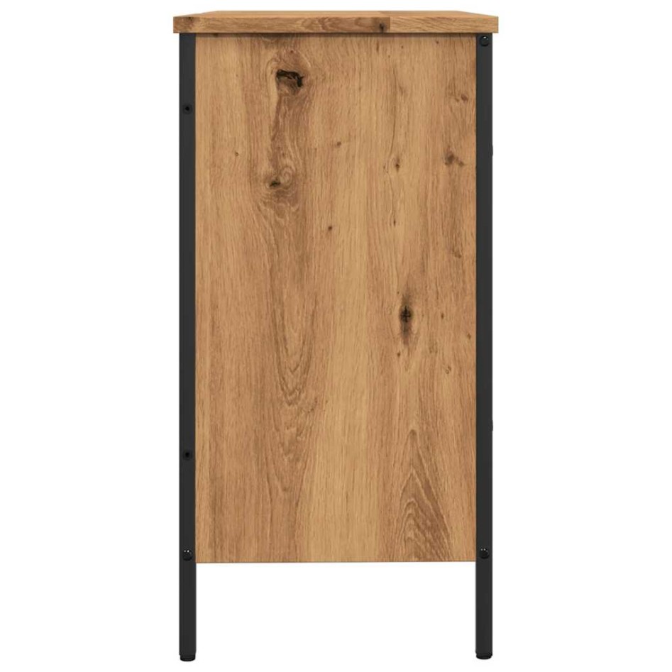 Armario lavabo baño madera ingeniería roble artisan 80x30x60