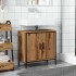Armario lavabo baño madera ingeniería roble artisan 60x30x60