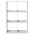 Librería divisora madera ingeniería blanco 69,5x29x103,5