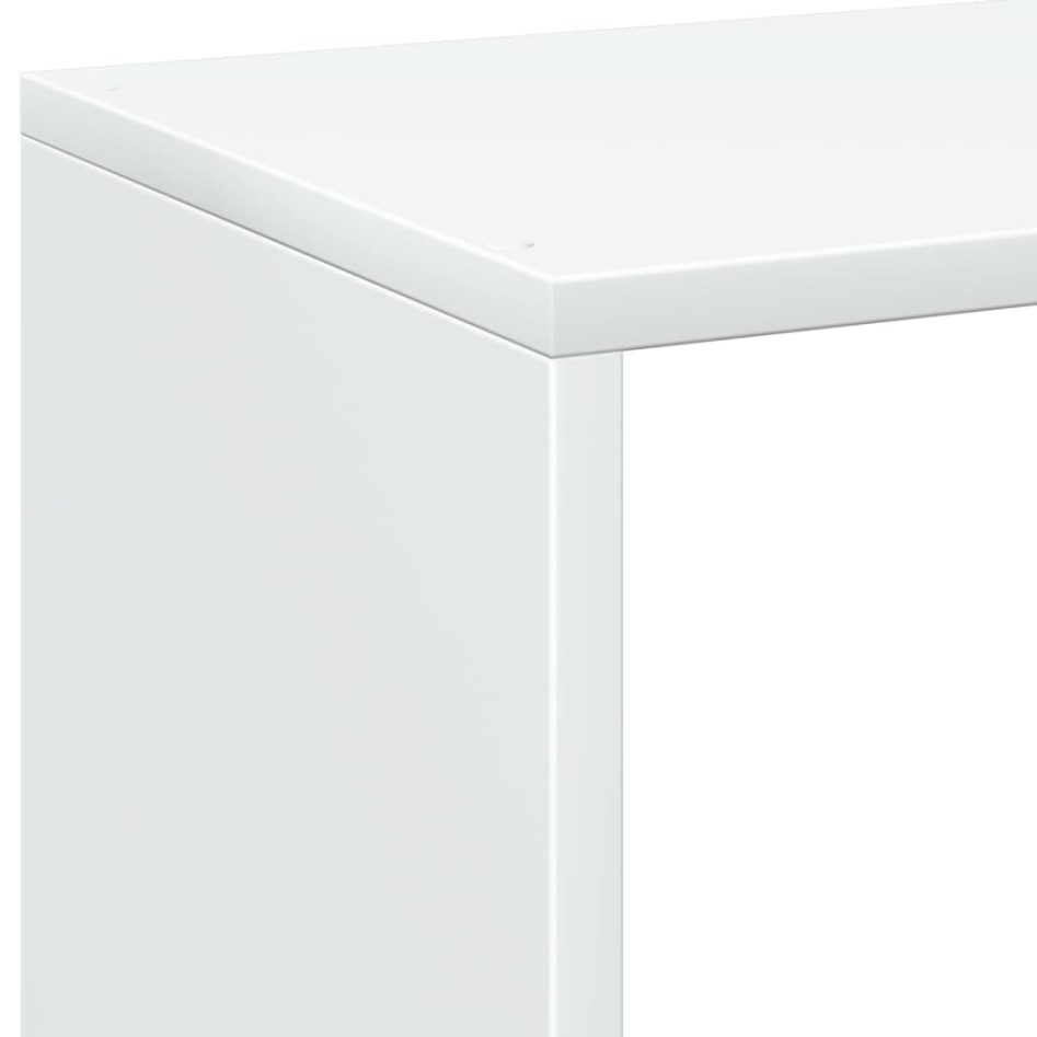 Librería divisora madera ingeniería blanco 69,5x29x103,5