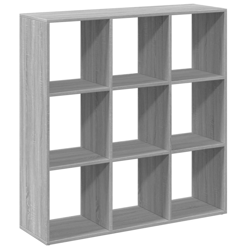 Librería divisor madera ingeniería gris Sonoma 102x29x103,5