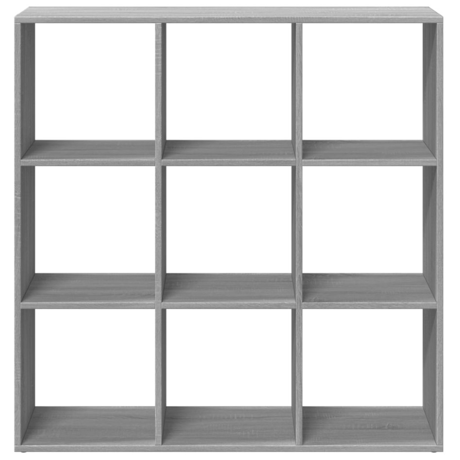 Librería divisor madera ingeniería gris Sonoma 102x29x103,5