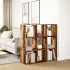 Librería divisora madera ingeniería envejecida 102x29x103,5