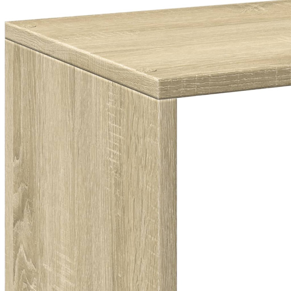 Librería divisor madera ingeniería roble Sonoma 102x29x103,5