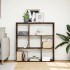 Librería divisora madera roble ahumado 102x29x103,5