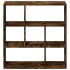 Librería divisora madera roble ahumado 102x29x103,5