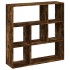 Librería divisora madera roble ahumado 102x29x103,5