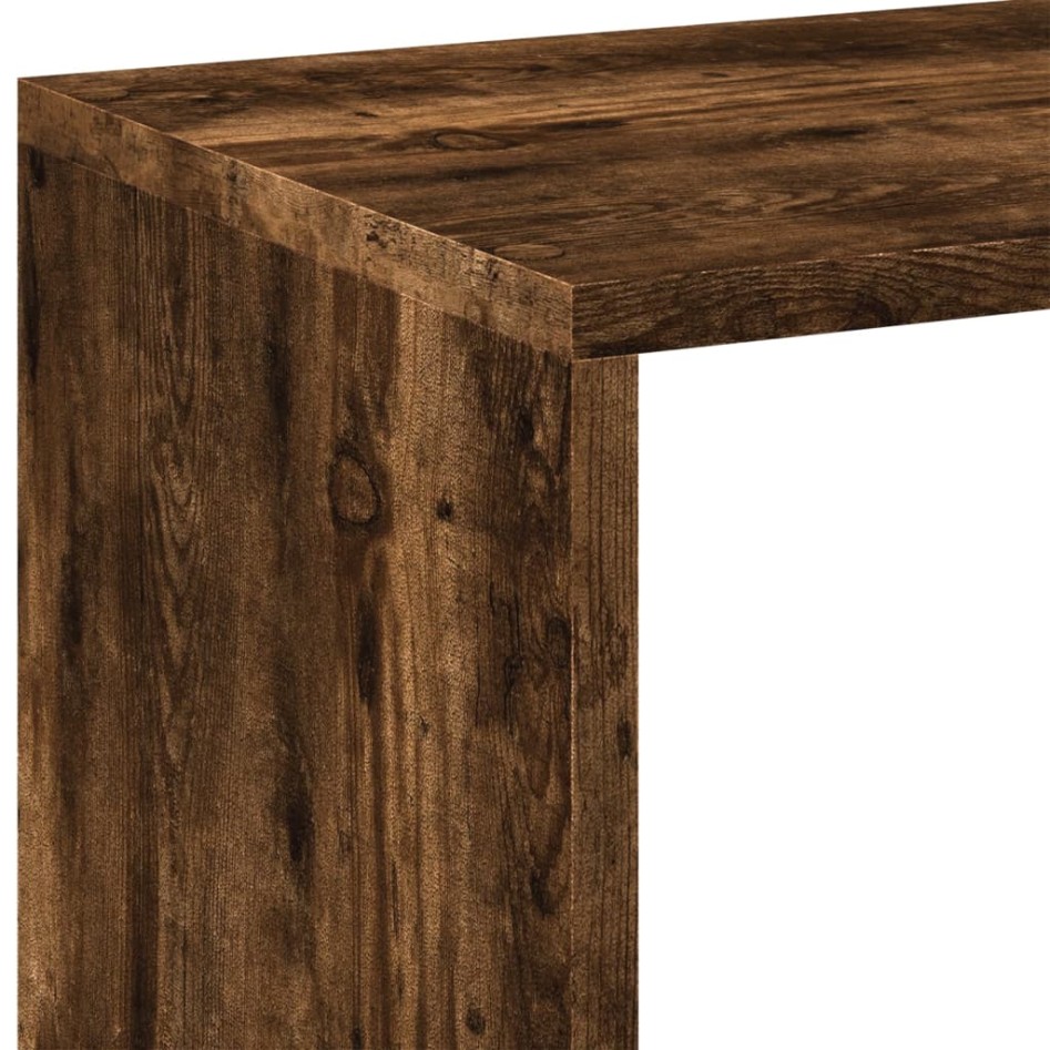 Librería divisora madera roble ahumado 102x29x103,5