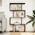 Librería divisora 4 niveles madera marrón roble 70x24x129