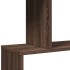 Librería divisora 4 niveles madera marrón roble 70x24x129