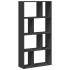 Estantería de madera de ingeniería negra 60x20x120