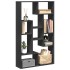 Estantería de madera de ingeniería negra 72x20x120
