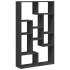 Estantería de madera de ingeniería negra 72x20x120