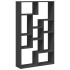 Estantería de madera de ingeniería negra 72x20x120
