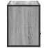 Mueble TV madera ingeniería y metal roble ahumado 80x31x39,5