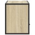 Mueble TV madera ingeniería y metal roble Sonoma 80x31x39,5