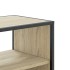 Mueble TV madera ingeniería y metal roble Sonoma 80x31x39,5