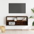 Mueble TV metal y madera contrachapada roble humo