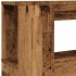 Cabecero con LED madera ingeniería envejecida 140x18,5x103,5