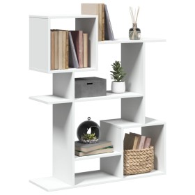 Librería divisora madera ingeniería blanca 92x29x112