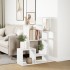 Librería divisora madera ingeniería blanca 92x29x112