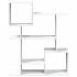 Librería divisora madera ingeniería blanca 92x29x112