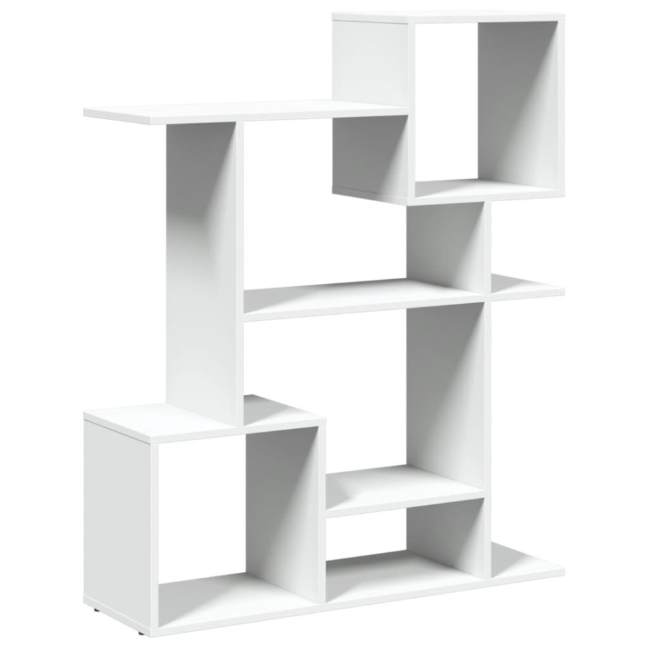 Librería divisora madera ingeniería blanca 92x29x112