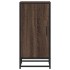Aparador madera ingeniería y metal marrón roble 35,5x35x76