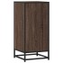 Aparador madera ingeniería y metal marrón roble 35,5x35x76