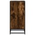 Aparador madera ingeniería y metal roble ahumado 35,5x35x76