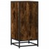 Aparador madera ingeniería y metal roble ahumado 35,5x35x76