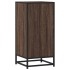 Aparador madera ingeniería y metal marrón roble 35,5x35x76