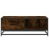 Mesa de centro madera ingeniería metal roble humo 90x57x35