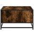 Mesa de centro madera ingeniería metal roble humo 90x57x35