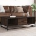 Mesa de centro madera ingeniería metal marrón 100x57x35