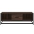 Mesa de centro madera ingeniería metal marrón 100x57x35