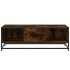 Mesa de centro madera ingeniería metal roble humo 100x57x35