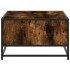 Mesa de centro madera ingeniería metal roble humo 100x57x35