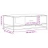 Mesa de centro madera ingeniería metal roble humo 100x57x35