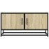 Mueble TV metal y madera ingeniería roble Sonoma 80x34,5x40
