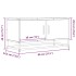 Mueble TV metal y madera ingeniería roble Sonoma 80x34,5x40