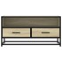 Mueble TV metal y madera ingeniería roble Sonoma 80x34,5x40
