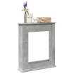 Borde de chimenea madera ingeniería gris hormigón 75x20x87,5 cm