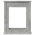 Borde de chimenea madera ingeniería gris hormigón 75x20x87,5