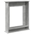 Borde de chimenea madera ingeniería gris hormigón 75x20x87,5